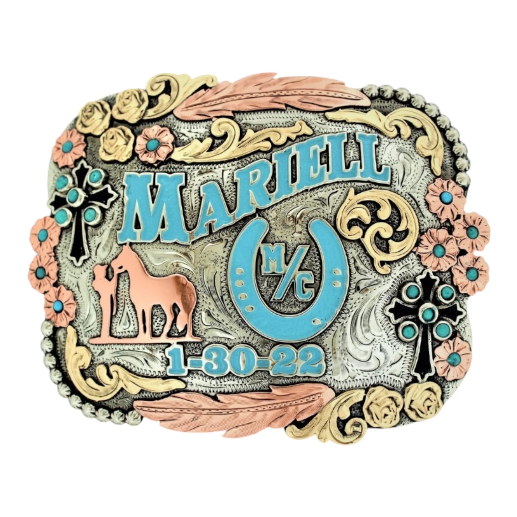 Modelo Dm258 | Hebillas Vaqueras para Cinturón |   Envío a todo México